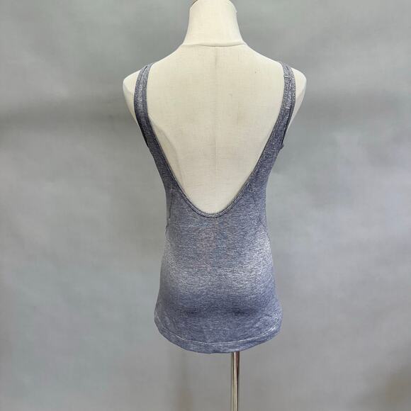 Lululemon Open Back Tank in Gray size 6 high neck yoga workout - Picture 1 of 15
